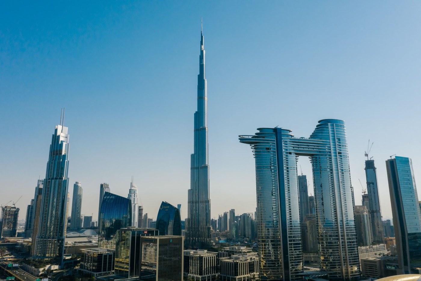 Dubai, UAE skyline