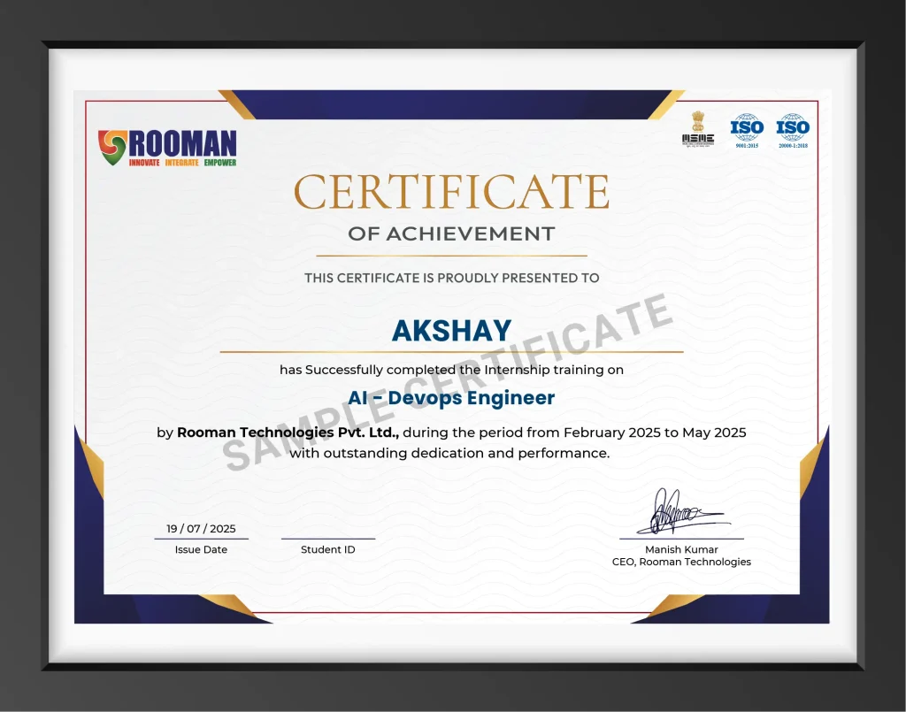 Rooman Certificate_Sample